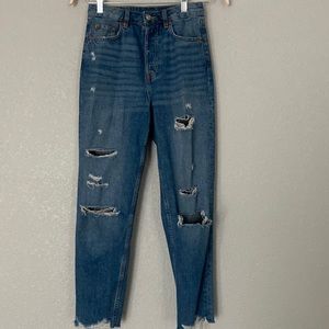 H&M DIVIDED JEANS high rise mom jeans size 2